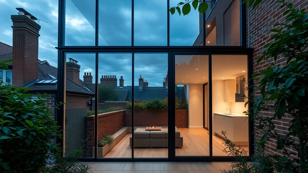 Glass Extension Walls West Brompton