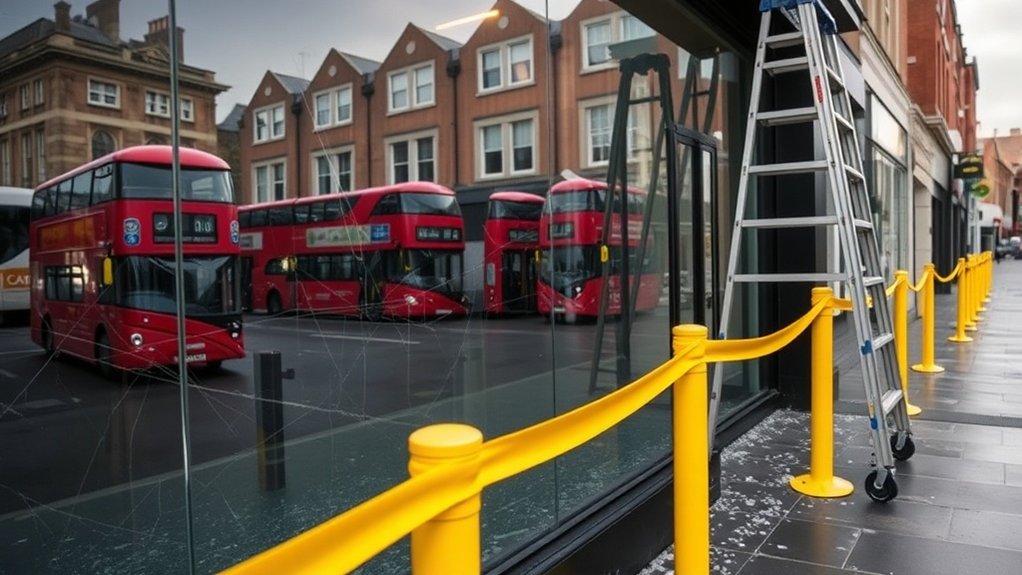 Vandalism Glass Repair West Brompton